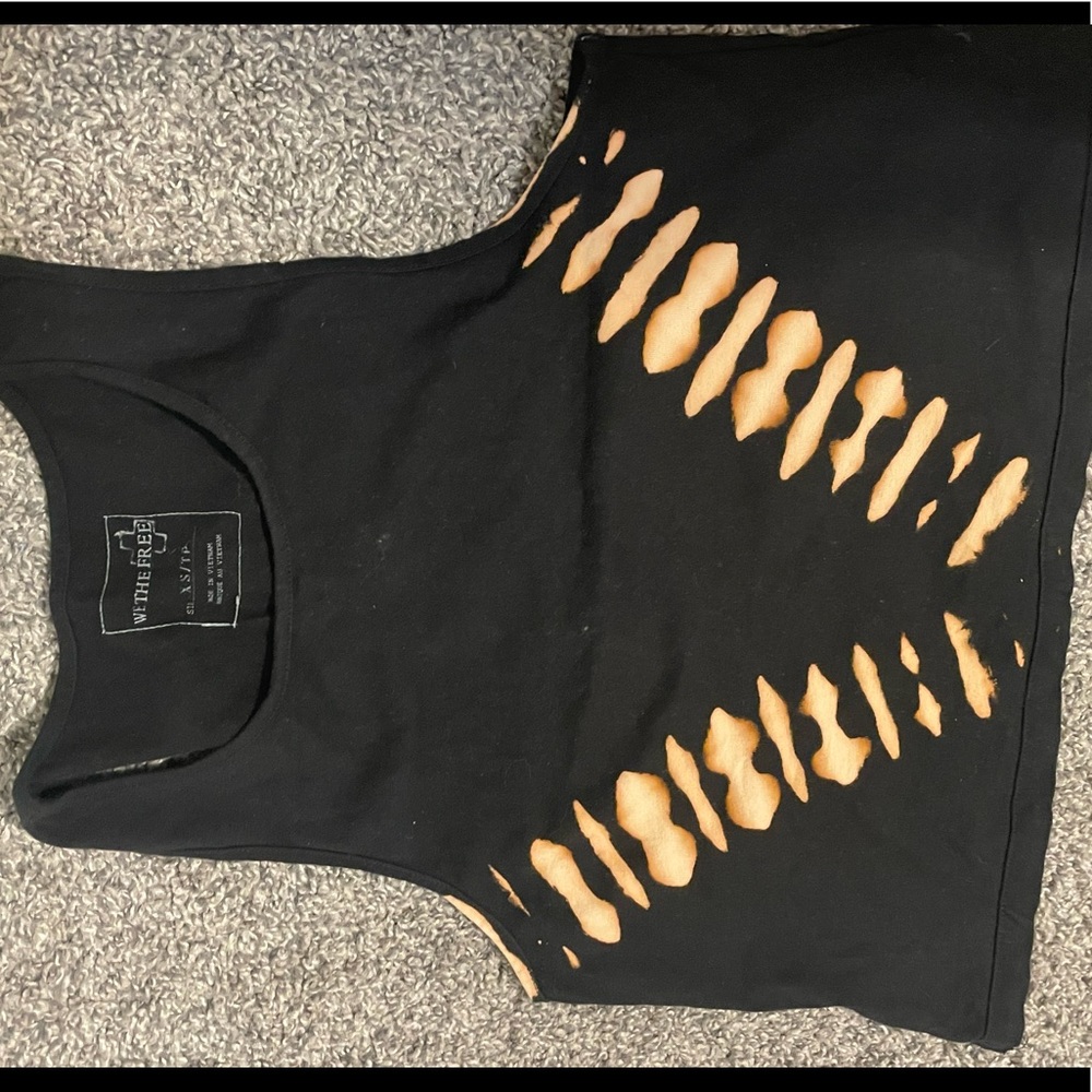 Black cropped tank from Free People.